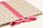 Preview: Small photo book with pink roses and green satin ribbon